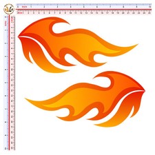 Fiamme stilizzate adesivi auto