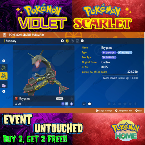Rayquaza shiny antiche origini - antiche,