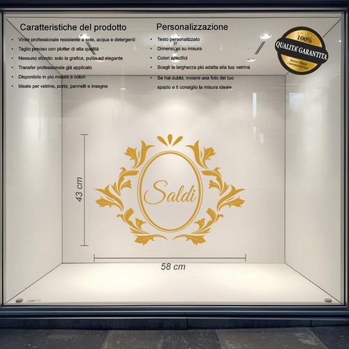 Vetrofanie saldi sticker - saldi,