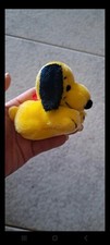 Peanuts Snoopy Mini Peluche Plush  Vintage Yellow 1968