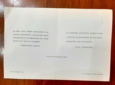 VIAREGGIO,  PARTECIPAZIONI A NOZZE DI LUCA SANPAOLESI E MARIALUISA GALVAN 1953