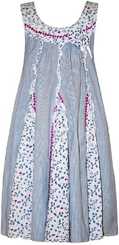 Abito bambina domino blu - domino, a