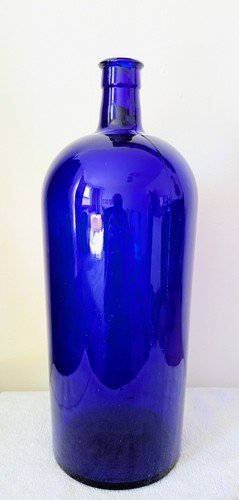 Bottiglia farmacia blu cobalto