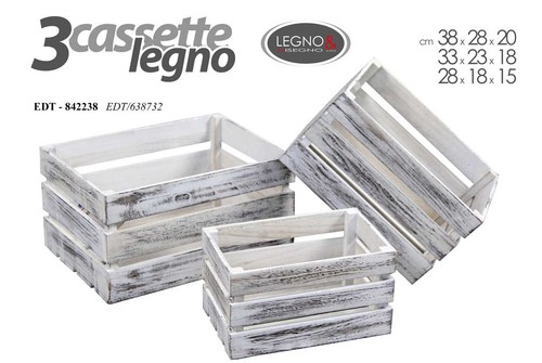 Cassette legno anticate - legno,