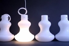 Massimo Vignelli for Gino Vistosi Murano glass vintage lamp (30x22cm)