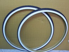 2 COPERTONI 700X35 O 28X15/8X13/8 MICHELIN WORLD TOUR BIANCO NERO BICI D'EPOCA