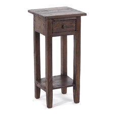 TAVOLO TELEFONICO DRAWER | Legno riciclato di mogano, 65x31x31cm (HxLxP) | Tavolino