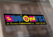 STICKER - ADESIVO SPECULARE VINTAGE STUDIO ZETA CARAVAGGIO