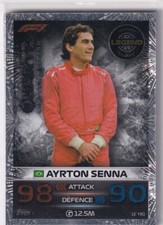 Scheda Topps F1 Turbo Attax 2023 Formula 1 Edizione Limitata LE 19Q Ayrton Senna