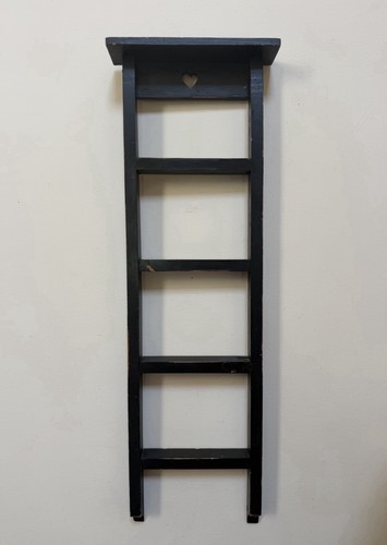 Scaffale scala nera vintage