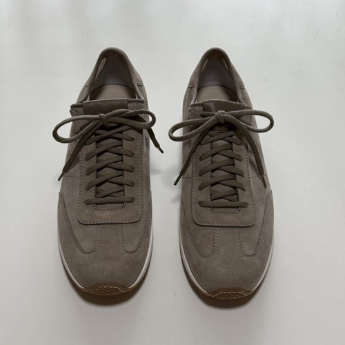Santoni beige suede sneakers - santoni,