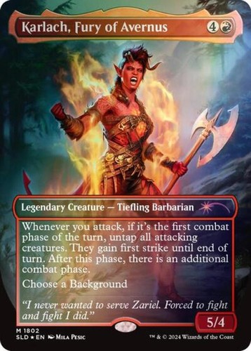 Mtg inglese karlach fury of - fury,