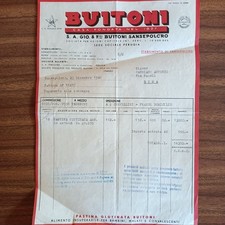 Fattura Fratelli Buitoni Data 23 Dicembre 1946 Pastificio Buitoni Pasta Vintage