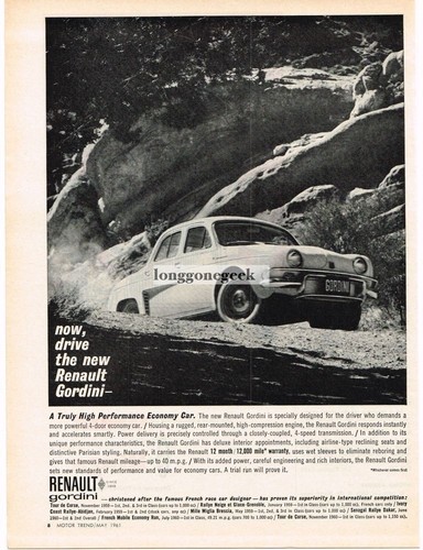1961 renault gordini - 1961,