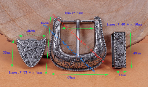 Set fibbia cintura - set, argento
