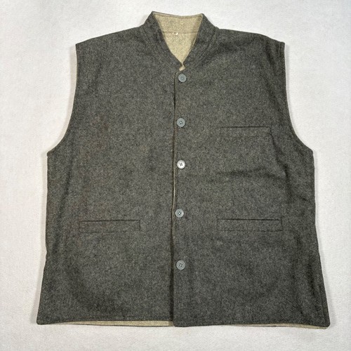 Gilet uomo grigio lana - , yak