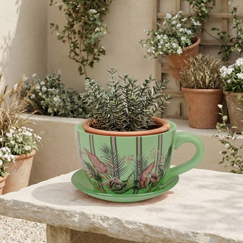 Portavaso verde tazza - , in