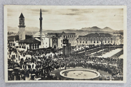 Cartolina tirana albania - cartolina,