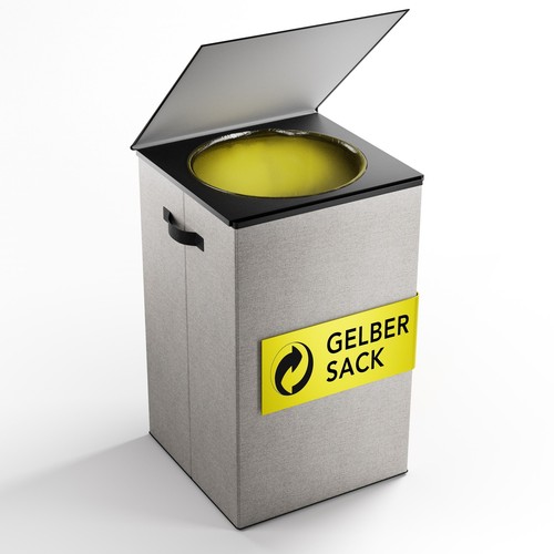 Supporto sacco giallo 70l - supporto,