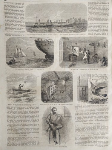 Stampa antica telegrafo - antica,