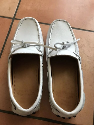 Scarpe pelle bianca - pelle,