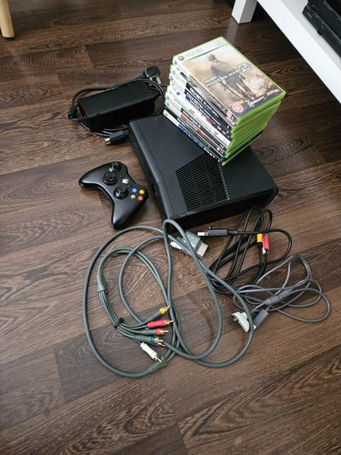 Xbox 360 slim black console - console, 9