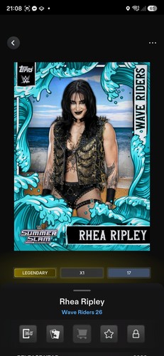 Topps rhea ripley cc - topps, 17