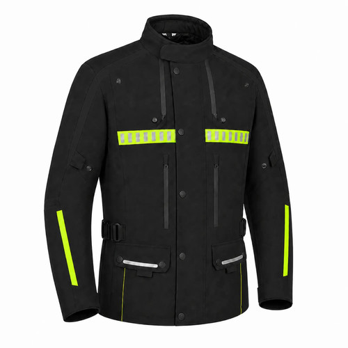 Moto giacca giubbotto tessuto