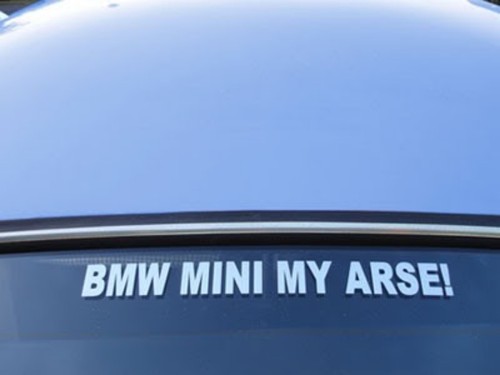 Bmw mini arse divertente - mini, !