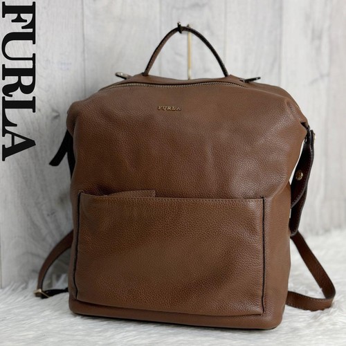 Zaino furla pelle marrone - zaino, in