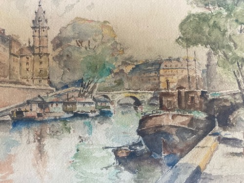 Bella pittura senna - senna, parigi