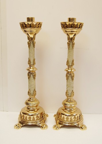 Coppia candelabri da - 20",