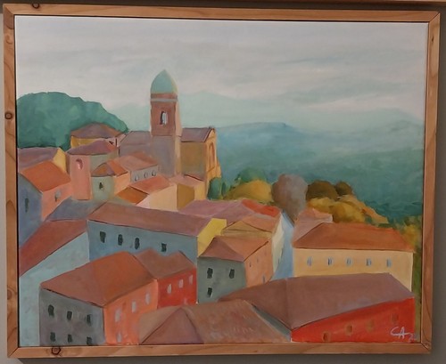 Dipinto olio tela paesaggio - dipinto,