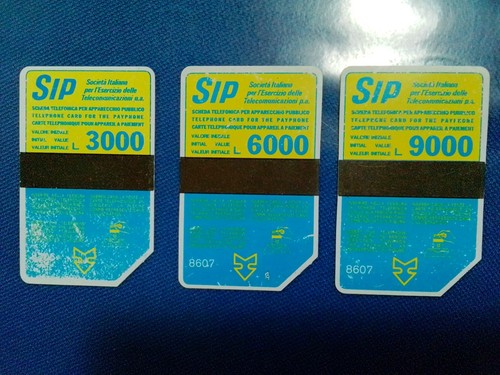 Schede carte telefoniche - _, sip