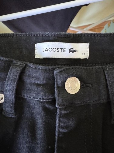 Jeans donna lacoste nero - lacoste,