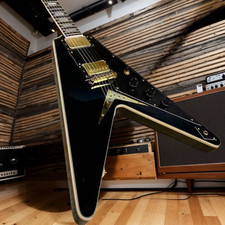 Fly V Electric Guitar Black