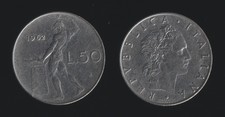 50 LIRE 1962 VULCANO - ITALIA