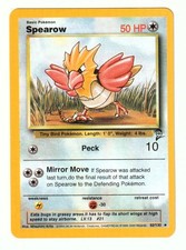 SPEAROW POKEMON 50 HP PECK 10