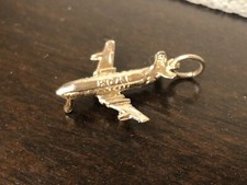 BOAC AIRPANE 3D Argento Sterling 925 Ciondolo Aereo