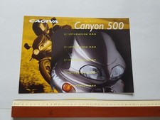 Cagiva CANYON 500 depliant originale INGLESE ENGLISH
