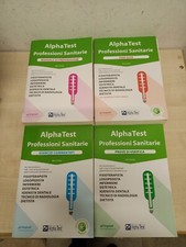 LIBRO ALPHA TEST PROFESSIONI SANITARIE MANUALE ESERCIZI PROVE QUIZ 4 VOLUMI