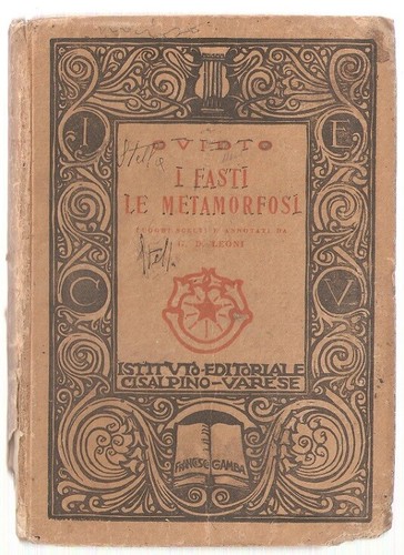 Libro fasti metamorfosi - i, le