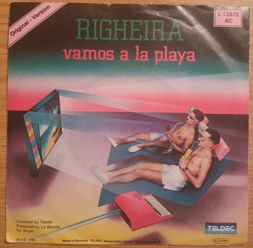 Vinyl single righeira vamos - righeira,