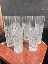 Set Esclusivo di 6 Bicchieri Alti in Cristallo Intagliato a Mano 