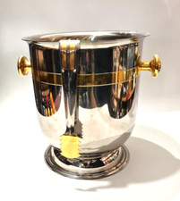 Secchiello Champagne Ghiaccio Lusso Vintage Reddy Inox Italia Acciaio Senza Pietra