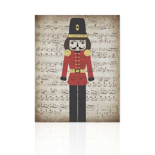 Quadro natalizio music red - music,
