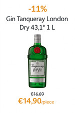 Tanqueray London Dry Gin 1 L – Spedizione Rapida – Super Offerta!