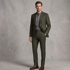Abito Uomo verde Elegante Slim