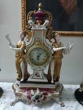 Orologio Da Tavolo in Porcellana  cm 40