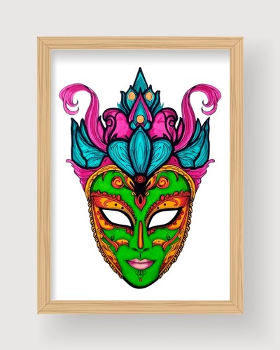 Maschera carnevale disegno - maschera,
